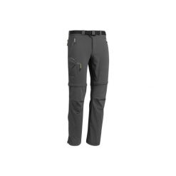 Spodnie turystyczne MH550 2 w 1 męskie. Szare spodnie materiałowe męskie QUECHUA, bez wzorów, z elastanu. Za 149.99 zł.