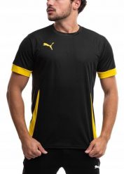 Koszulka męska Puma teamGoal Matchday Jersey. Czarne t-shirty sportowe męskie Puma, m, z jersey, bez ramiączek, do piłki nożnej. Za 86.99 zł.