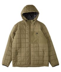 Kurtka męska Billabong Journey Puffer pikowana z kapturem. Zielone kurtki męskie Billabong, l, bez wzorów, z materiału, z kapturem. Za 225.49 zł.