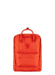 Plecak Fjallraven Re-Kanken - flame orange. Brązowe plecaki męskie Fjällräven, bez wzorów, z materiału. Za 415.79 zł.