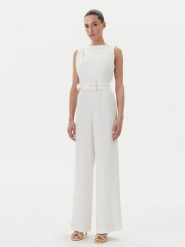 Rinascimento Kombinezon CFC0123796003 Écru Regular Fit. Kombinezony damskie RINASCIMENTO, m, bez wzorów, z syntetyku, bez kołnierzyka, bez ramiączek. Za 369.99 zł.