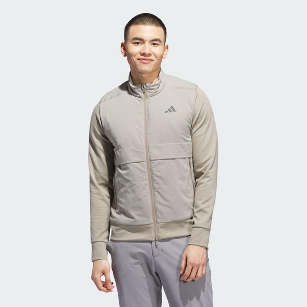 Kurtka Ultimate365 Tour Frostguard Full-Zip. Brązowe kurtki męskie Adidas, l, bez wzorów, sportowe, bez kaptura. Za 999.00 zł.