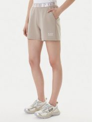 EA7 Emporio Armani Szorty sportowe 7W001153 AF12501 U6225 Beżowy Regular Fit. Brązowe spodenki sportowe damskie EA7 Emporio Armani, xl, z syntetyku. Za 359.99 zł.