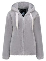 Geographical Norway Kurtka polarowa "Urose" w kolorze szarym rozmiar: L. Szare kurtki damskie Geographical Norway, l, bez wzorów, z polaru, bez kaptura. Za 152.98 zł.