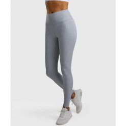 Legginsy sportowe damskie. Niebieskie legginsy damskie NORDICDOTS, bez wzorów, z materiału. Za 365.00 zł.
