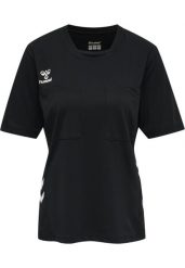Koszulka do piłki ręcznej damska Hummel hml referee chevron. Czarne t-shirty damskie HUMMEL, s, bez wzorów, z dżerseju, bez kołnierzyka. Za 190.50 zł.