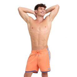 Spodenki Arena Icons Team Stripe Boxer. Brązowe kąpielówki męskie Arena, m, bez wzorów, do pływania. Za 149.98 zł.