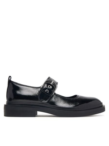Clarks Półbuty Previa Bar 26329411 Czarny. Czarne półbuty damskie Clarks, bez wzorów, ze skóry, bez obcasa, na płaskiej podeszwie. Za 389.99 zł.