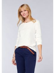 Polo Sylt Koszulka w kolorze białym rozmiar: M. Białe bluzki damskie Polo Sylt, m, bez wzorów, z bawełny, bez kołnierzyka, bez ramiączek. Za 88.02 zł.