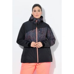 Damskie Kurtka performerska wodoodporna dwukierunkowy zamek błyskawiczny kaptur. Czarne kurtki damskie Ulla Popken, plus size, bez wzorów, z poliesteru, bez kaptura. Za 739.99 zł.