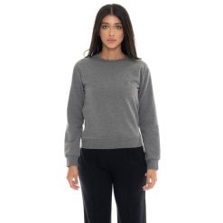 Bluza zimowa Leone 1947 Never Without Damen z Rundhalsausschnitt. Szare bluzy bez kaptura damskie LEONE 1947 APPAREL, z bawełny. W wyprzedaży za 120.78 zł.