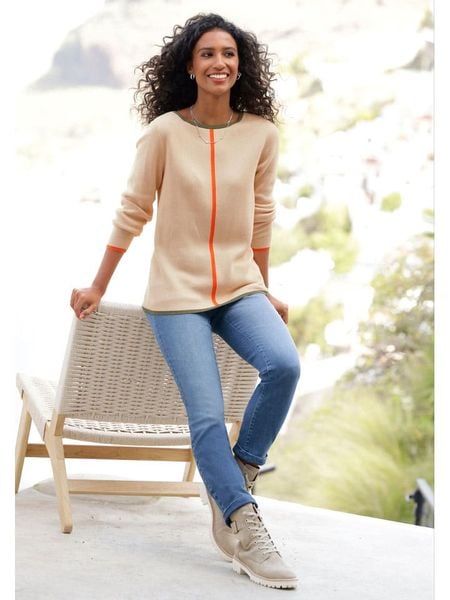 Heine Dżinsy - Slim fit - w kolorze niebieskim rozmiar: 36. Niebieskie jeansy damskie Heine, z podwyższonym stanem. Za 48.95 zł.