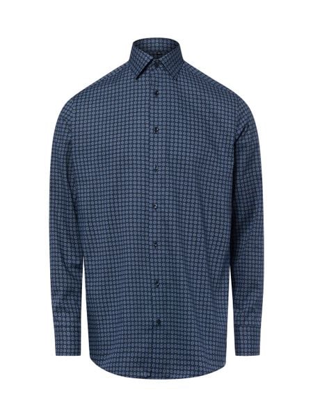 Finshley & Harding koszula biznesowa Mężczyźni Modern Fit Bawełna (100%) niebieski, 39. Niebieskie koszule męskie Finshley & Harding, m, bez wzorów, z bawełny, bez kołnierzyka, bez ramiączek. Za 229.95 zł.