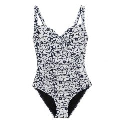 Damski Jednoczęściowy Kostium Kąpielowy Sakari Large Floral Tummy Control. Białe stroje jednoczęściowe damskie Regatta, bez wzorów. Za 86.99 zł.