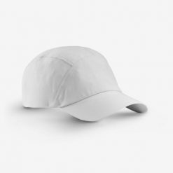 Czapka turystyczna z daszkiem Hike 500. Niebieskie czapki męskie FORCLAZ, na jesień, w ażurowe wzory, z materiału. Za 39.99 zł.