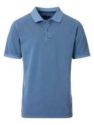 CASAMODA Koszulka polo w kolorze niebieskim rozmiar: L. Niebieskie koszulki polo męskie CASAMODA, l, bez wzorów, z bawełny, bez ramiączek. Za 100.52 zł.