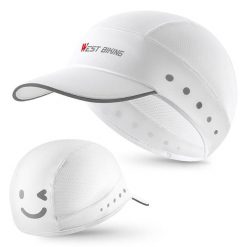 Czapka letnia z oddychającego jedwabiu WEST BIKING YP0201426 - Biała. Białe czapki męskie WEST BIKING, na lato, bez wzorów, z materiału, eleganckie. Za 79.60 zł.