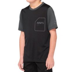 100% koszulka rowerowa juniorska RIDECAMP black charcoal STO-46401-181-06. Czarne t-shirty sportowe męskie 100%, l, bez ramiączek, rowerowe. Za 109.99 zł.