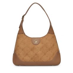 Torebka Beverly Hills Polo Club. Brązowe torebki klasyczne damskie Beverly Hills Polo Club, bez wzorów, bez dodatków. Za 199.99 zł.