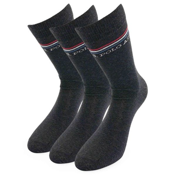 Skarpetki U.S. Polo Assn. Antracytowe z Bawełny - 3 Pary 39-42. Szare skarpetki męskie U.S. Polo Assn., bez wzorów, z bawełny. Za 88.99 zł.