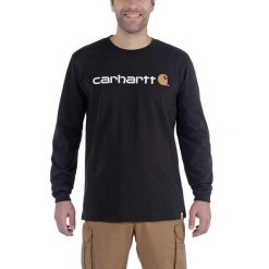 Koszulka męska z długim rękawem Carhartt Relaxed Fit Heavyweight. Czarne koszulki męskie z długim rękawem Carhartt, m. Za 125.99 zł.