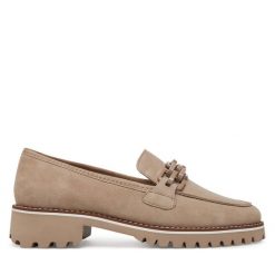 Półbuty Ara. Brązowe półbuty damskie Ara, bez wzorów, bez obcasa, na płaskiej podeszwie. Za 229.99 zł.