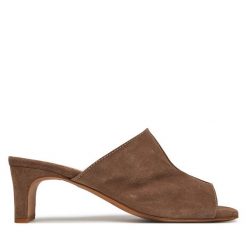 Klapki Balagan. Brązowe klapki damskie BALAGAN, bez wzorów, bez obcasa. Za 449.99 zł.