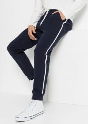 Spodnie sportowe (2 pary). Czarne spodnie sportowe męskie bonprix. Za 189.99 zł.
