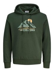 Jack & Jones Bluza w kolorze ciemnozielonym rozmiar: L. Zielone bluzy z kapturem męskie Jack & Jones, l. Za 110.04 zł.