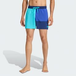 Szorty Do Pływania Colorblock Swim Shorts 5Inch. Niebieskie szorty męskie Adidas, bez wzorów. Za 149.00 zł.