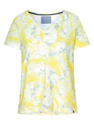 Naturana Koszulka w kolorze żółtym rozmiar: L. Żółte t-shirty damskie Naturana, l, bez wzorów, z bawełny, bez kołnierzyka. Za 76.39 zł.
