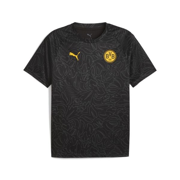 Męska koszulka przedmeczowa Borussia Dortmund PUMA. Czarne t-shirty sportowe męskie Puma, m, bez ramiączek, do piłki nożnej. Za 279.00 zł.