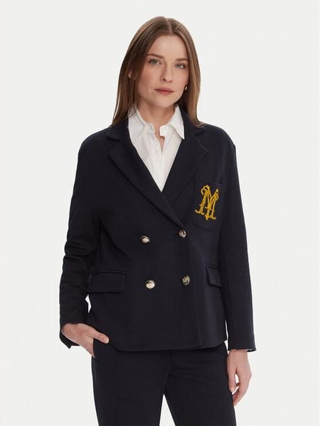 Maryley Marynarka 25IB288/M02/07BL Granatowy Regular Fit. Niebieskie marynarki i żakiety damskie Maryley, m, bez wzorów, z syntetyku. Za 499.99 zł.