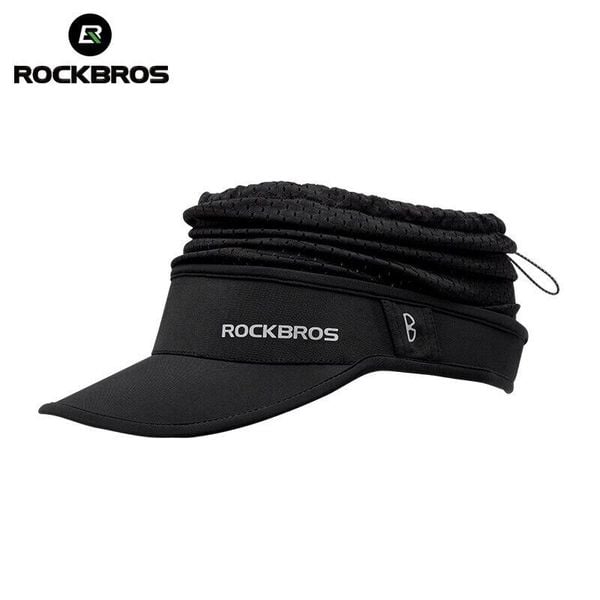Czapka przeciwsłoneczna na lato ROCKBROS. Czarne czapki męskie ROCKBROS, na lato, bez wzorów, z bawełny. Za 63.60 zł.