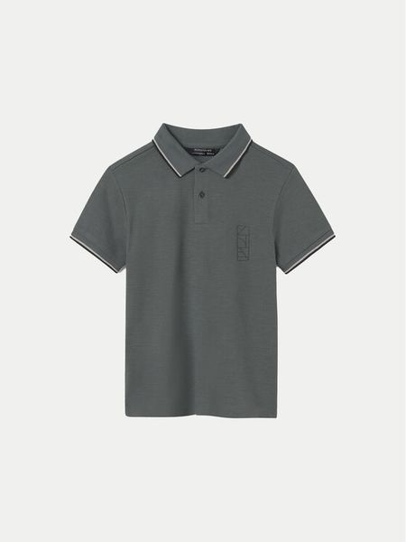 Mayoral Polo 6133 Zielony Regular Fit. Zielone t-shirty chłopięce Mayoral, bez wzorów, z bawełny, bez ramiączek. Za 89.99 zł.