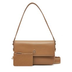 Torebka Tommy Hilfiger. Brązowe torebki klasyczne damskie Tommy Hilfiger, bez wzorów, bez dodatków. Za 699.99 zł.