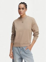 HUGO Bluza Daxandria 50527463 Brązowy jasny Regular Fit. Brązowe bluzy bez kaptura damskie Hugo, m, z bawełny. Za 599.99 zł.