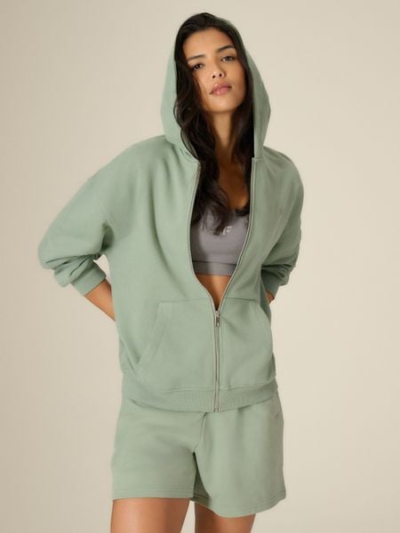 4F Bluza loose z kapturem damska - zielona S. Zielone bluzy z kapturem damskie 4f, s, z dzianiny. Za 179.99 zł.