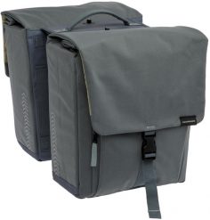 Torba rowerowa na bagażnik Tulum Detachable, szara. Szare torebki klasyczne damskie NEW LOOXS, bez wzorów, z materiału, pikowane, bez dodatków. Za 455.49 zł.