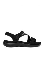 Rieker Sandały CEO-64870-02 Czarny. Czarne sandały damskie Rieker, bez wzorów, ze skóry, bez obcasa, na płaskiej podeszwie. Za 319.99 zł.