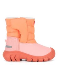 Hunter Śniegowce KFT5068WWU-OHF Pomarańczowy. Brązowe kozaki dziewczęce Hunter, bez wzorów, z materiału, bez obcasa. Za 299.99 zł.