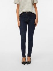 Vero Moda Dżinsy - Skinny fit - w kolorze granatowym rozmiar: S/L30. Niebieskie jeansy damskie Vero Moda. Za 126.99 zł.