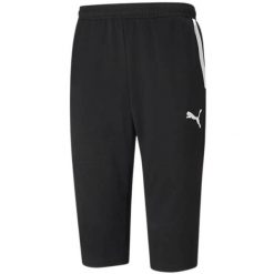Męskie Spodenki TeamLIGA Fitted 3/4 Shorts. Czarne szorty męskie Puma, bez wzorów, sportowe. Za 221.99 zł.