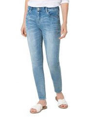 Timezone Dżinsy "Aleena" - Slim fit - w kolorze błękitnym rozmiar: W24/L28. Niebieskie jeansy damskie Timezone. Za 131.74 zł.