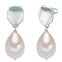 Lulu & Jane Kolczyki Stop metali Srebrny 1 ct Damski. Szare kolczyki damskie Lulu & Jane, z perłą, srebrne, na sztyftcie. Za 79.99 zł.