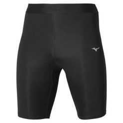 Cuissard Mizuno Core Impulse. Czarne szorty męskie Mizuno, bez wzorów, z materiału, sportowe. Za 240.50 zł.