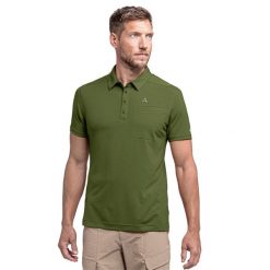 Koszulka polo męska Schöffel Ramseck. Zielone koszulki polo męskie Schöffel, m, bez wzorów, bez ramiączek. Za 224.99 zł.