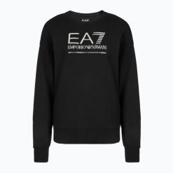 Bluza damska EA7 Emporio Armani Train Visibility. Czarne bluzy z kapturem damskie EA7 Emporio Armani, xs, z bawełny. Za 349.99 zł.