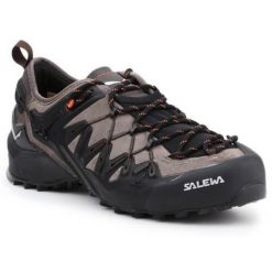 Buty trekkingowe męskie Salewa MS Wildfire Edge. Czarne buty trekkingowe męskie Salewa, z materiału, bez zapięcia, trekkingowe. Za 937.00 zł.