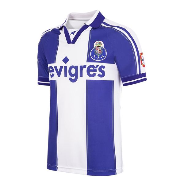 Koszulka piłkarska retro - Dorosły - FC Porto 1998-99 - Niebiesko-Biała. Niebieskie t-shirty sportowe męskie COPA FOOTBALL, bez ramiączek, do piłki nożnej. Za 340.31 zł.